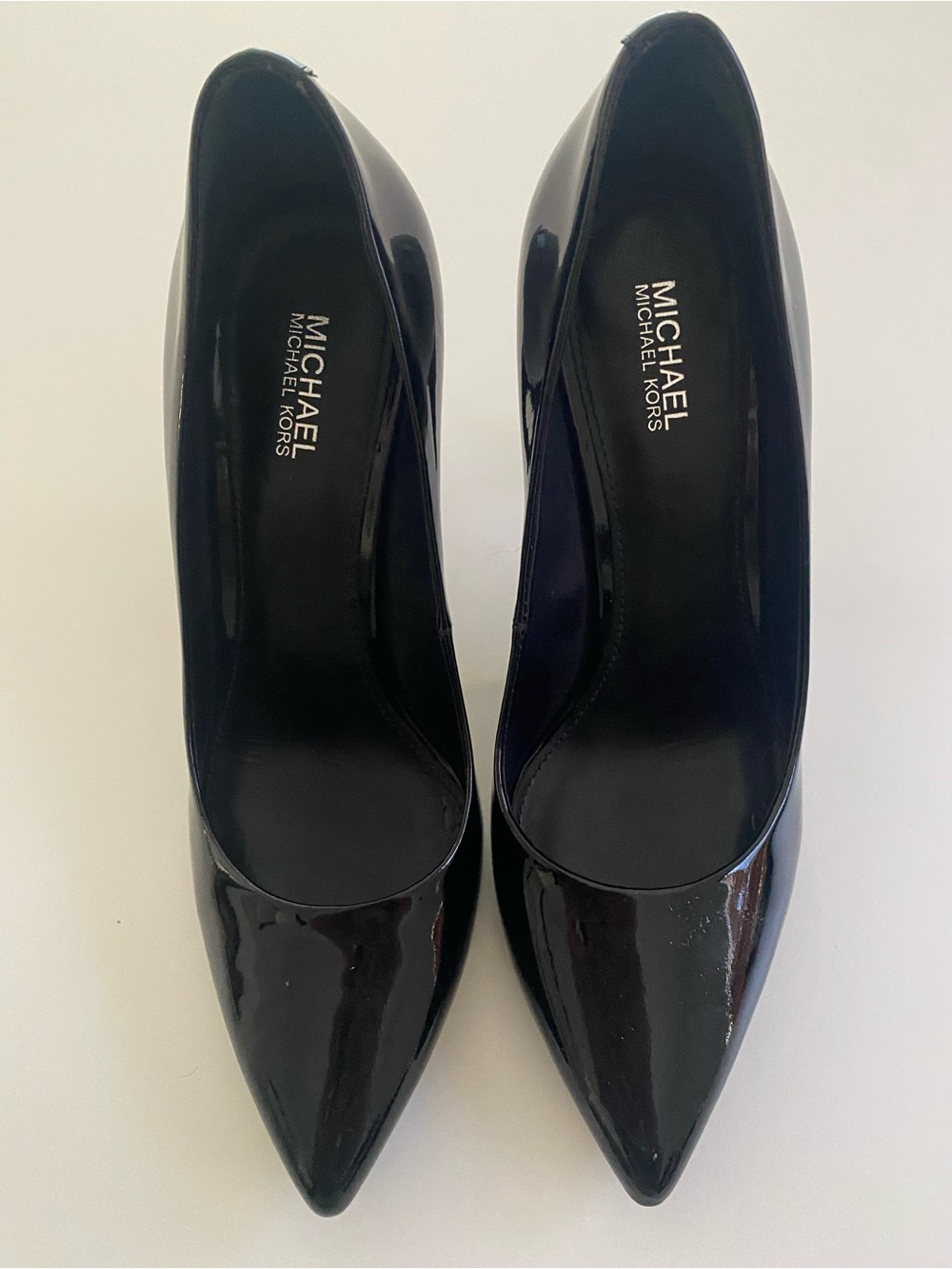 Michael Kors Black Patent Pointed Toe Heels NWOT